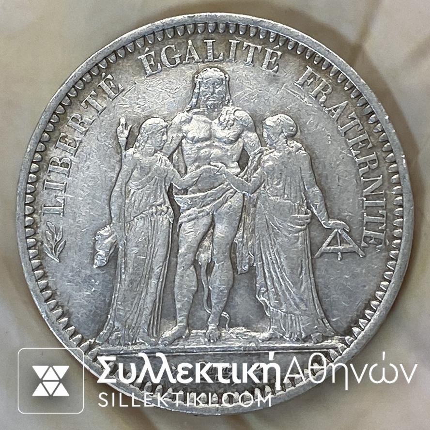 FRANCE 5 Franc 1873